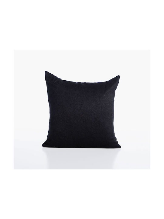 Nef-Nef Homeware Zierkissen Build Schwarz 45x45cm