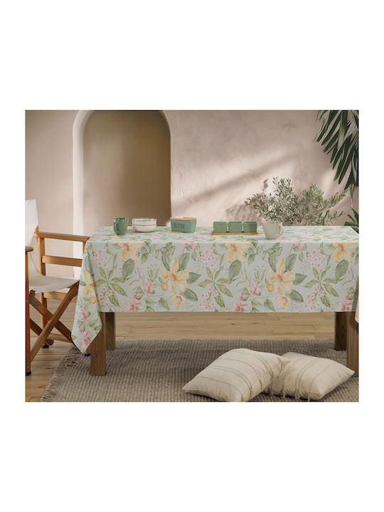 Nef-Nef Homeware Τραπεζομάντηλο Βαμβακερό Opalyn Πράσινο 140x180εκ.