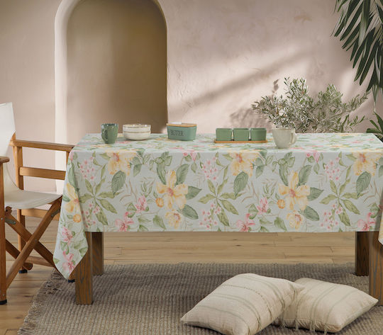 Nef-Nef Homeware Opalyn Зелен Покривка За Маса 140x140 См