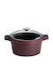 Gusseiserner Topf Granit Kochgeschirr Dunkelviolett 20cm