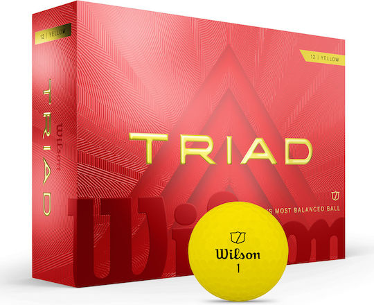 Wilson Triad Minge de Golf Galbenă 12 Bucăți