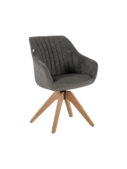 Fl23 Dining Chair With Fabric Upholstery Gray 63x58x82cm