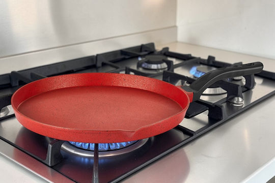 Kitchen Pan Granite Non-Stick Heavy Type Red 36cm