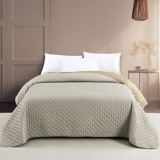 Melinen Tagesdecken Kingsize Grau/Beige 260x240cm