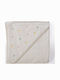Nef-Nef Homeware Baby Hooded Bath Towel-Robe Happy Ecru 75x75cm