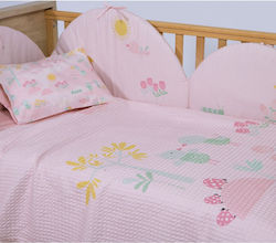Nef-Nef Homeware Κουβέρτα Αγκαλιάς & Λίκνου Spring Happiness 80x110εκ.