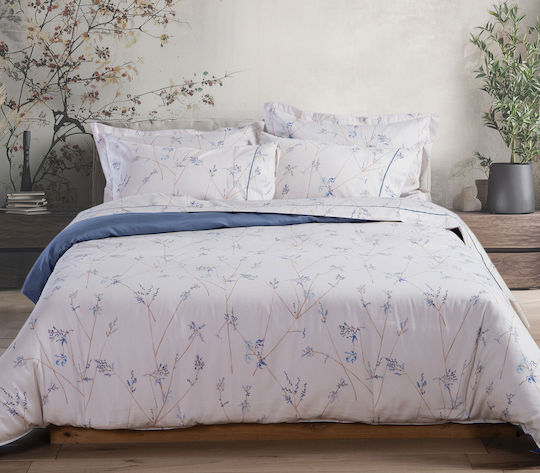 Nef-Nef Homeware Σετ Υπέρδιπλη 240x230cm Desirous Off White-blue Nef-Nef Homeware Σετ Υπέρδιπλη 240x230cm Desirous Off White-blue