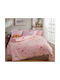 Nef-Nef Homeware Single Cotton Sheet Set Birds Mania Pink 170x260cm 3pcs