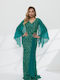 Summer Maxi Dress for Wedding and Christening Green G25130 005