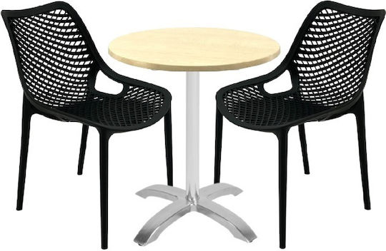 Set Sala De Mese 3 Piese Negru
