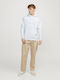 Herren Sweatshirt mit Kapuze Weiß