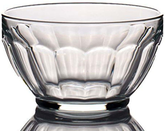 Hermia Serving Bowls Round Glass White With Diameter 15cm 2 Pieces