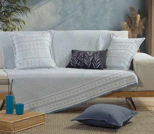 Nef-Nef Homeware Ishmar Διθέσιου Καναπέ Π170xΜ250cm Blue