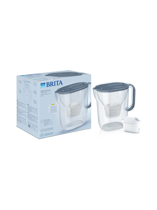 Brita Style Essential Xl Blue + Mx Pro Pure Serving Jug Plastic with Filter 2300ml