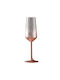Hermia Set Brillen Champagner aus Glas in Rosa Farbe Kelch 195ml 2 Stück