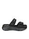 Anatomische Flatforms Damen Schwarz