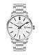 Slazenger Herrenuhr 42mm Batterie mit Silber Metall-Armband