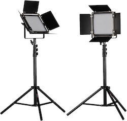 Set Două Quadralite Thea 300 RGB Pro Panouri LED Suporturi 2800-8000K