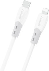 Dudao L25sx Charging Data Transfer Cable Usb-c/lightning 30w 1m White Dudao L25sx Charging Data Transfer Cable Usb-c/lightning 30w 1m White