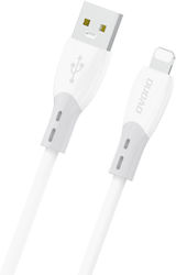 Dudao L25sl Заряден Кабел За Пренос На Данни Usb Lightning 30w 480mbps 1м Бял