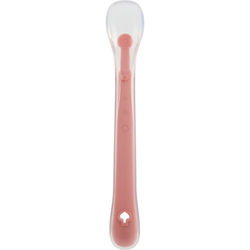 Queen Mother Baby Spoon Silky Spoon from Silicone Pink