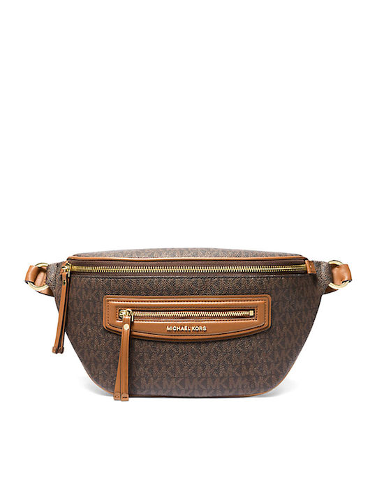 Michael Kors Jet Set Travel Γυναικείο Τσαντάκι Μέσης Καφέ