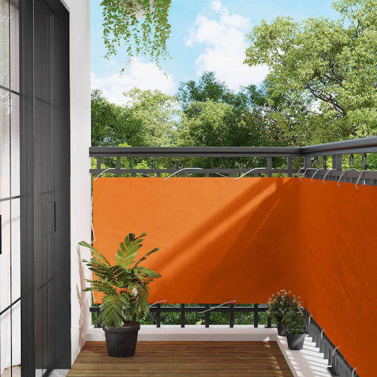 vidaXL Rectangular Shade Divider Orange 1x2x2m