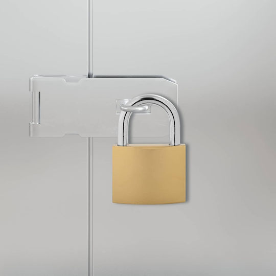 vidaXL Brass Padlock Lengthened with Key 91mm