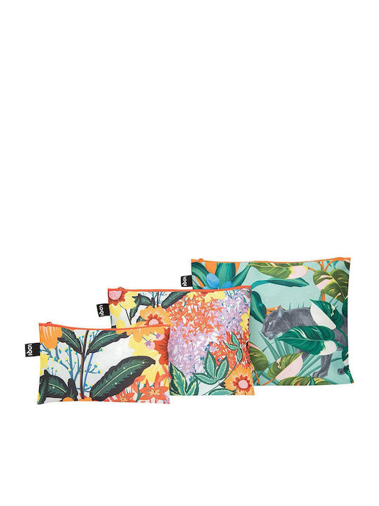 Drei Recycelte Loqi Pomme Chan Kulturbeutel Thai Floral Wild Forest