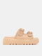 Дамски Сандали Flatforms Бежови