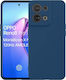 Rückseitenhülle aus Silikon Marineblau für Oppo Reno8 Pro