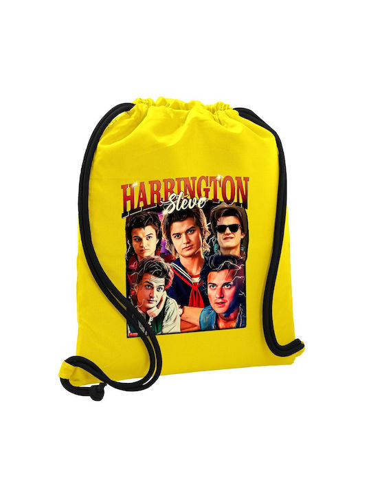 Koupakoupa Steve Harrington KP_33204 Gym Bag Bb Yellow Gym Backpack Yellow