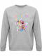 Bedruckte Bluse Organic Unisex Kpop Demon Hunters Huntrix Dancing Spring Easter Edition Grau Meliert