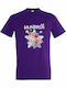 T-shirt Unisex " Kpop Demon Hunters Huntrix Dancing Spring Easter Edition " Dark Purple