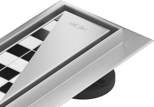 Mexen Flach 360° M13 2-in-1 Drehbarer Linear Bodenablauf 50 Cm Inox 1010050-40