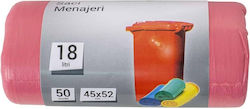 Trash Bags Capacity 18lt 52x45cm 50 Pieces