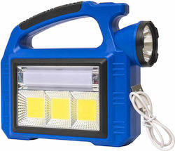 Handheld Lantern Solar Usb Charging 3 Light Intensity Modes Blue Z-tools Zts 8980