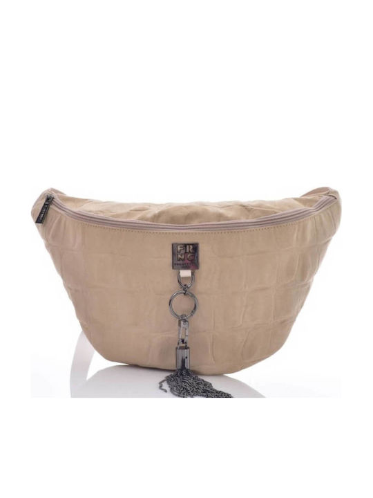 Damentasche Crossbody Croco Beiges