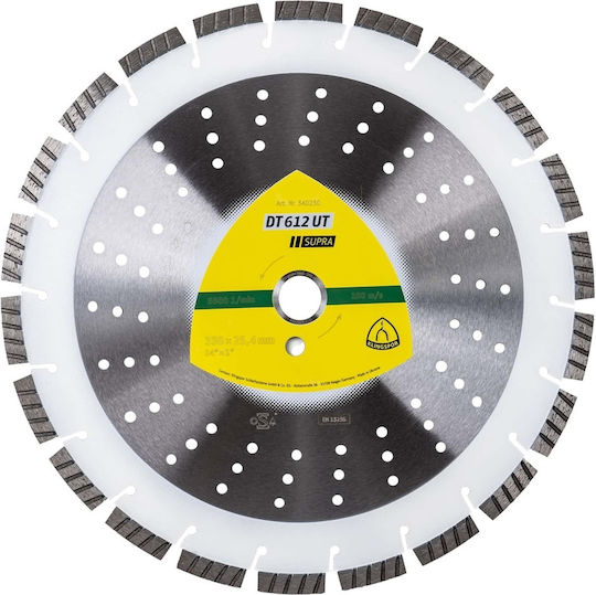 Klingspor Dt 612 Ut Turbo Disc De Tăiere Cu Diamant 350 X 25.4mm Ext 340230
