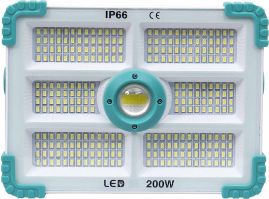 Proiector LED Solar Etanș 200W cu Telecomandă IP66