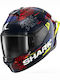 Shark Skwal CUP Speed-VIB Blue Red Yellow Motorcycle Helmet Full Face ECE 22.06 1570gr with Pinlock and Sun Visor