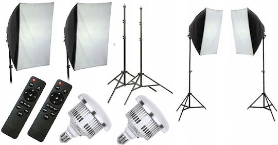 Xrec Lighting Kit 2 Lights With Softbox And Tripod