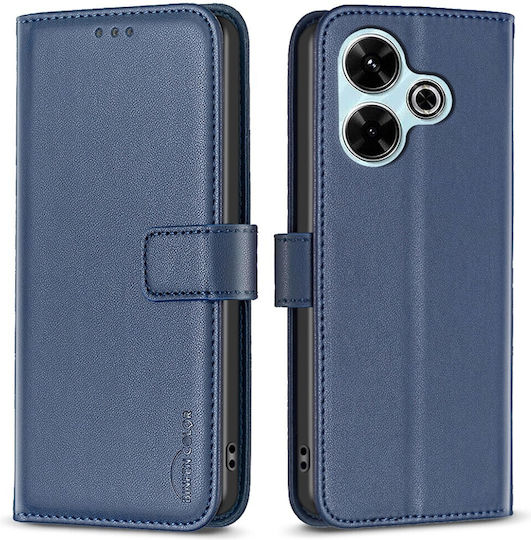 Binfen Series 12 Wallet Δερμάτινο Μπλε (Redmi 13 / Poco M6 4G)