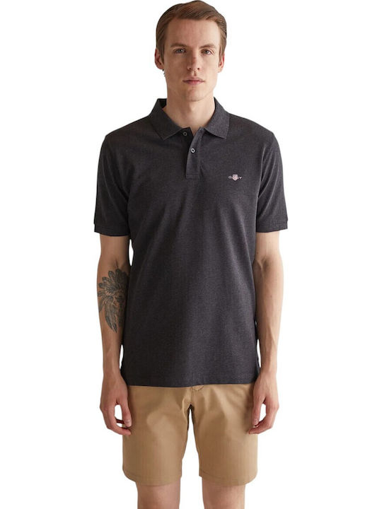Gant Gant Polo Herrenbluse Grau