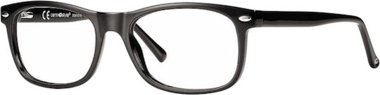 Centrostyle F0511 53 001 000n Men's Square Prescription Eyeglass Frames Black