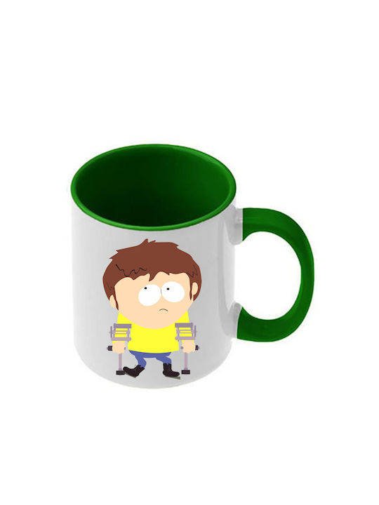 Κούπα South Park Σκούρα Πράσινη Λαβή Εσωτερικό