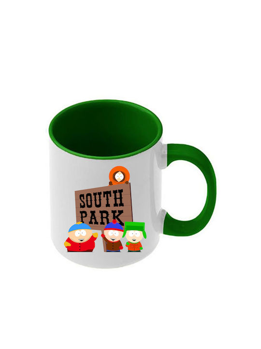 Κούπα South Park Σκούρα Πράσινη Λαβή Εσωτερικό