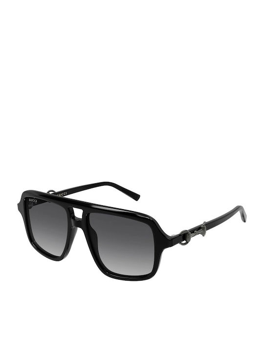 Gucci Unisex Γυαλιά Ηλίου με Μαύρο Κοκκάλινο Σκ...