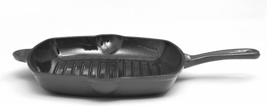 Grill Pan Cast Iron with Enamel Coating