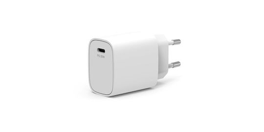 Port Designs Φορτιστής Χωρίς Καλώδιο με Θύρα USB-C 20W Power Delivery Λευκός